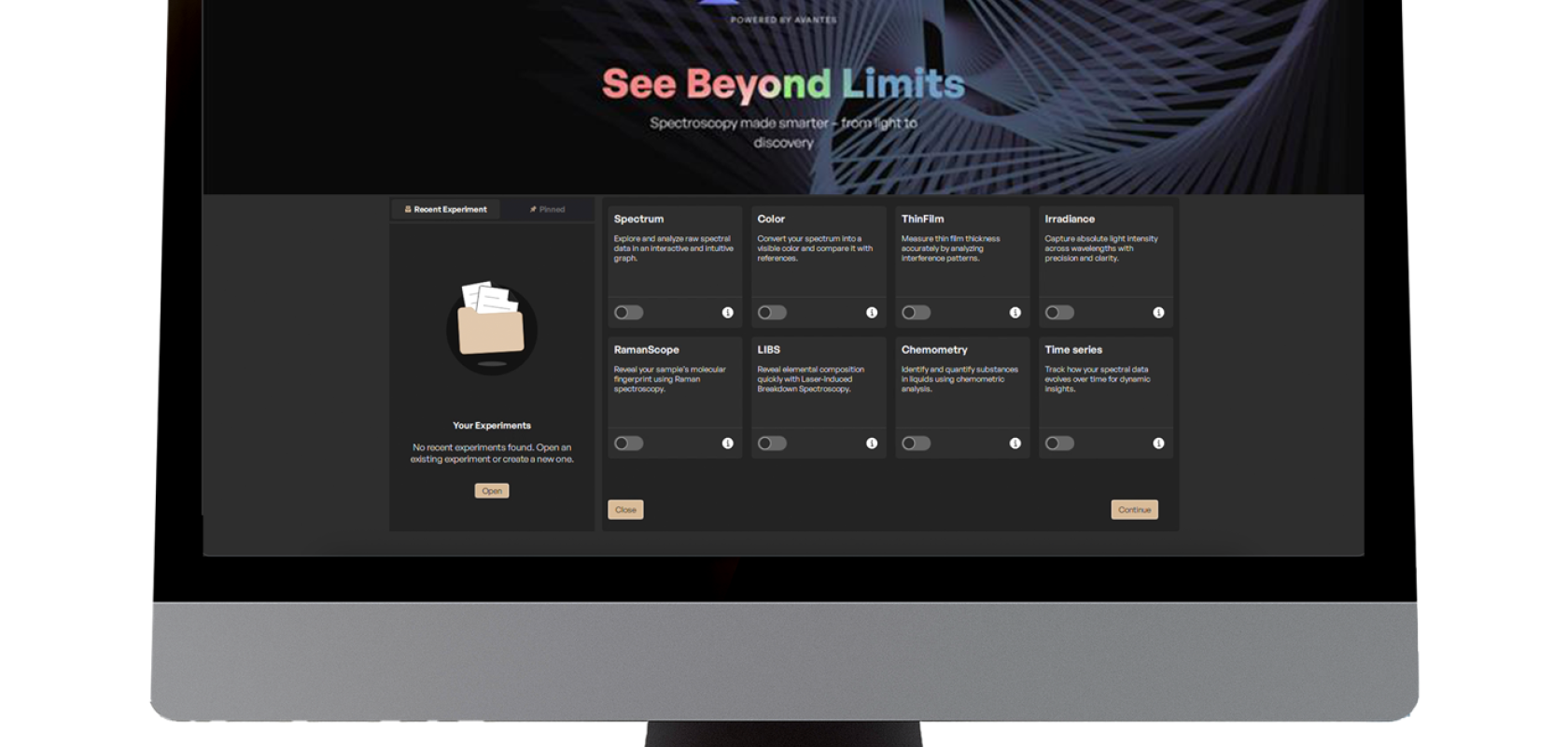 AvaSoftX is the next generation of Avantes spectroscopy software