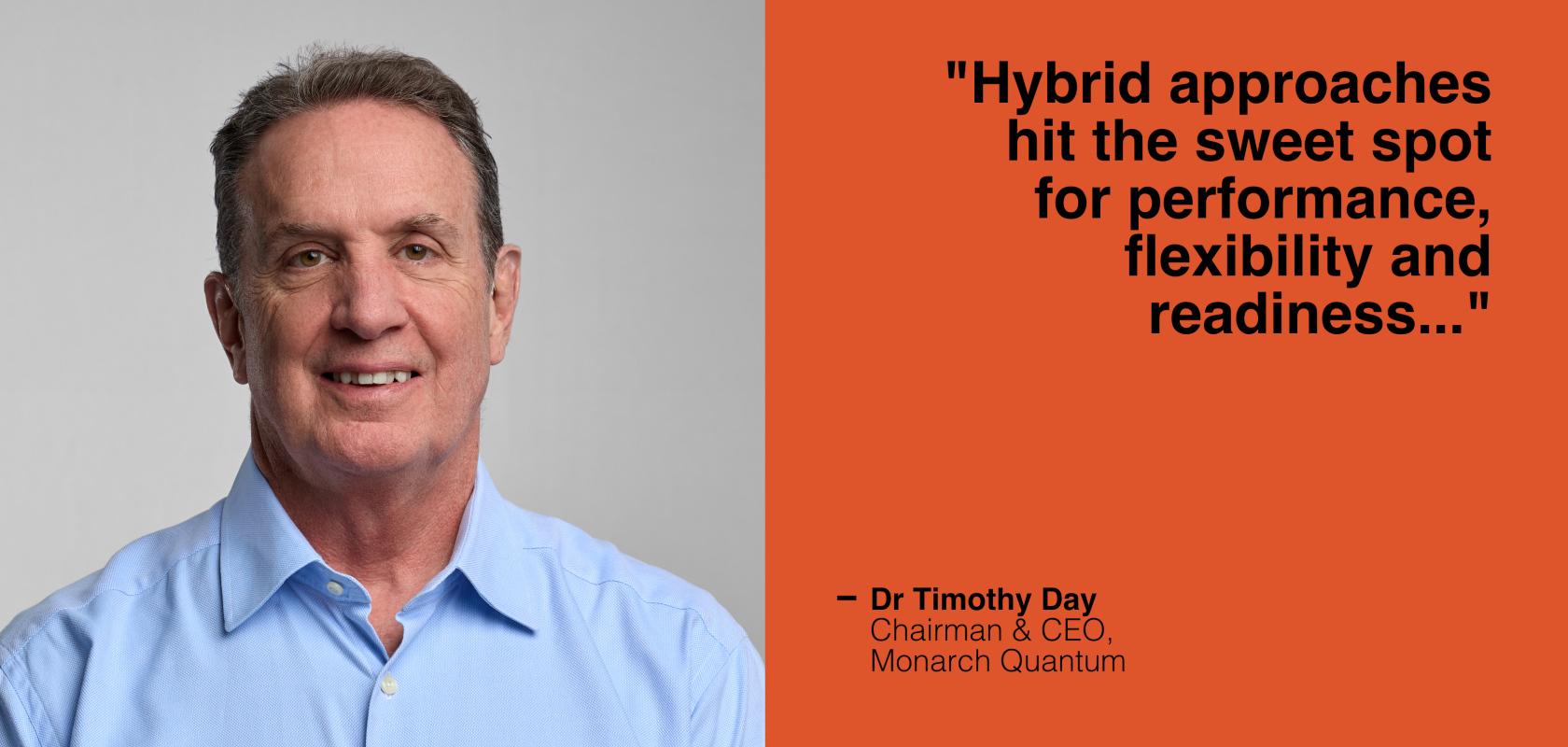Dr Timothy Day, CEO of Monarch Quantum