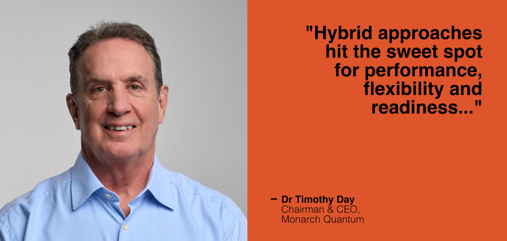 Dr Timothy Day, CEO of Monarch Quantum