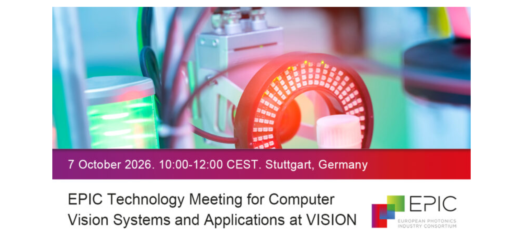 EPIC Technology Meeting on Computer Vision Systems and Applications at VISION logo