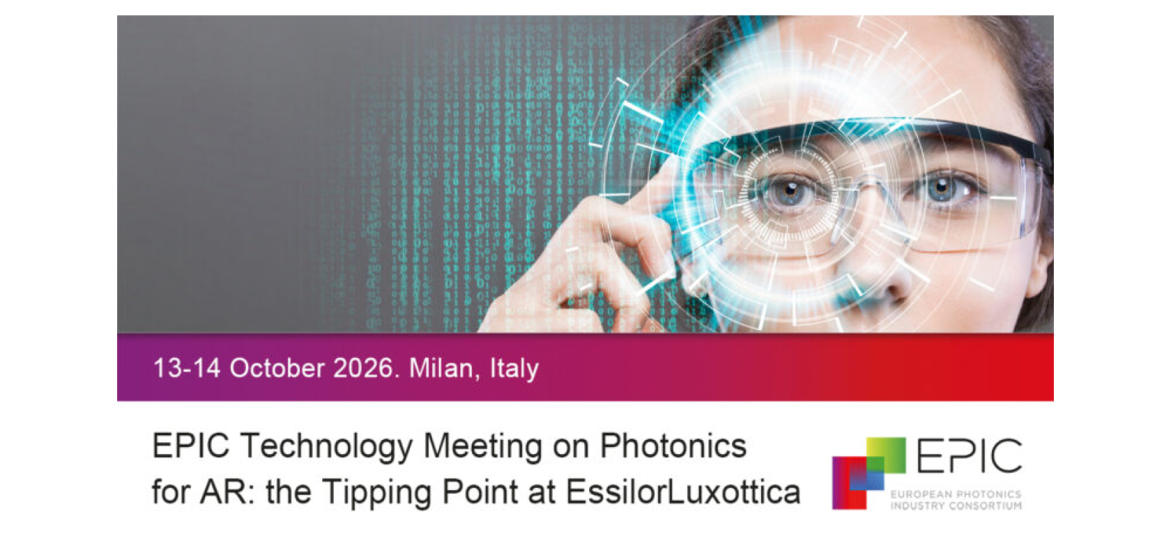 EPIC Technology Meeting on Photonics for AR logo