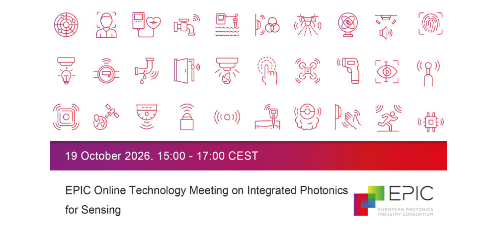 EPIC Online Technology Meeting on Integrated Photonics for Sensing logo