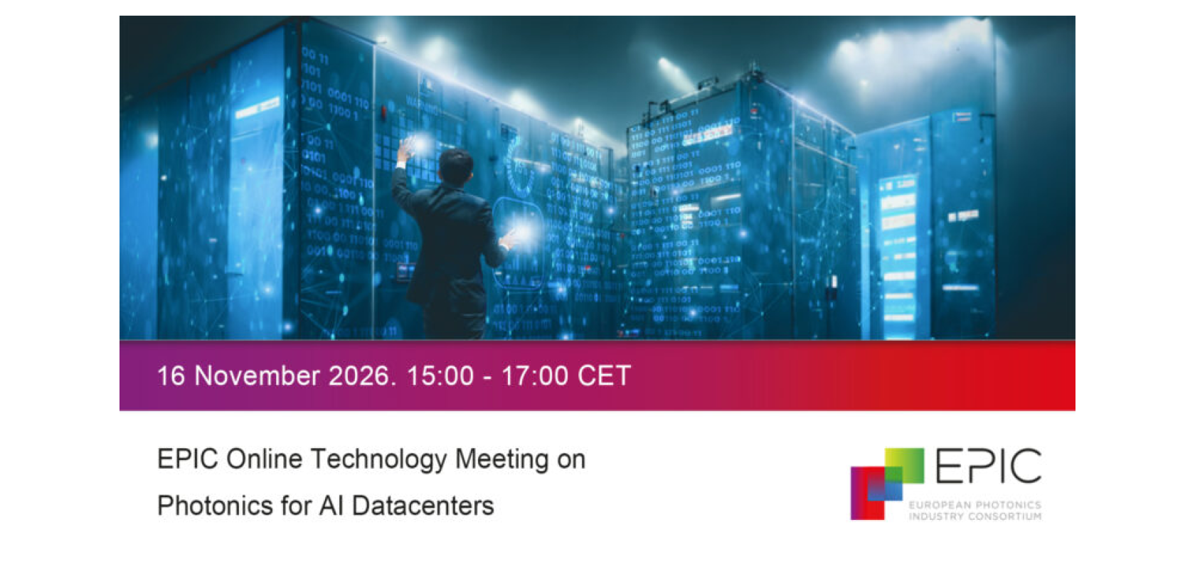 EPIC Online Technology Meeting on Photonics for AI Datacenters logo