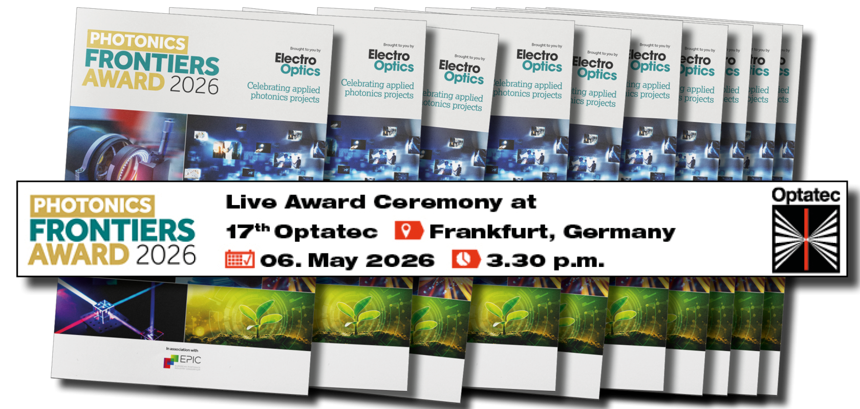 The Photonics Frontiers Award 2026 magazine covers