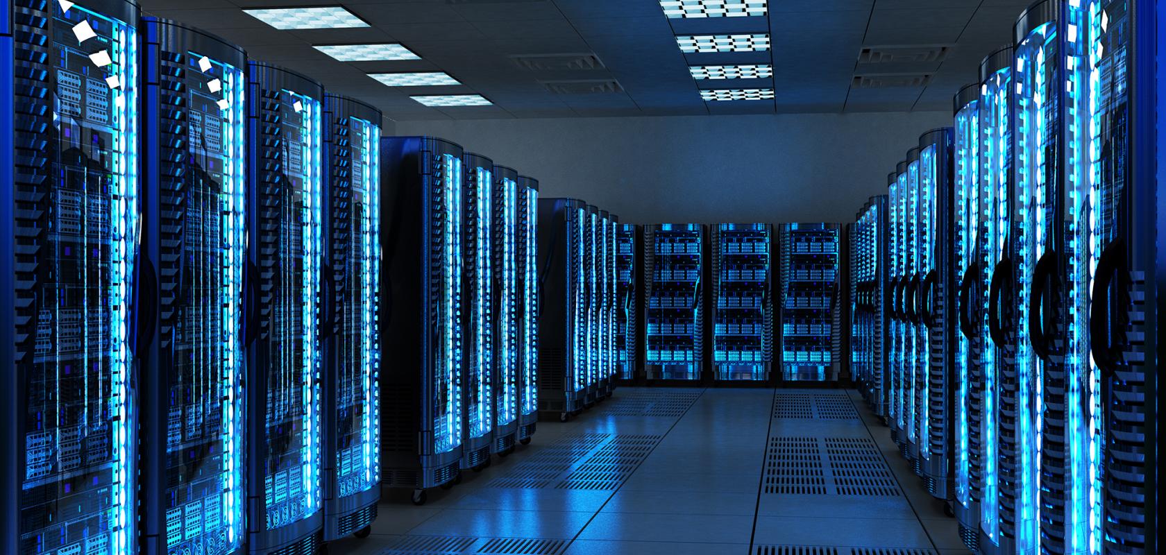 AI data centre server room