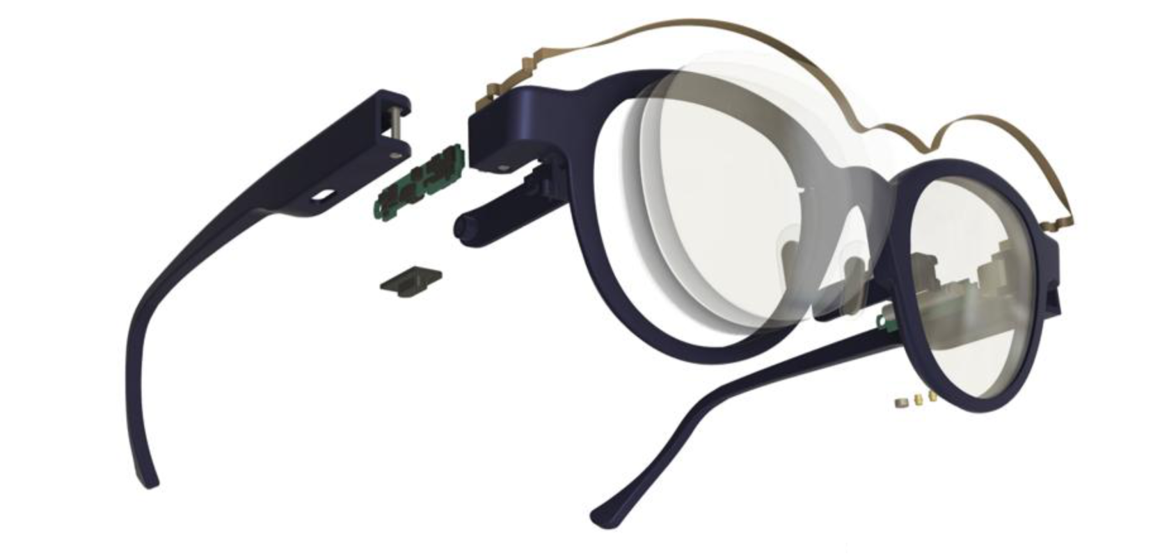 Morrow Eyewear smart glasses design with VCSEL laser eye-tracking