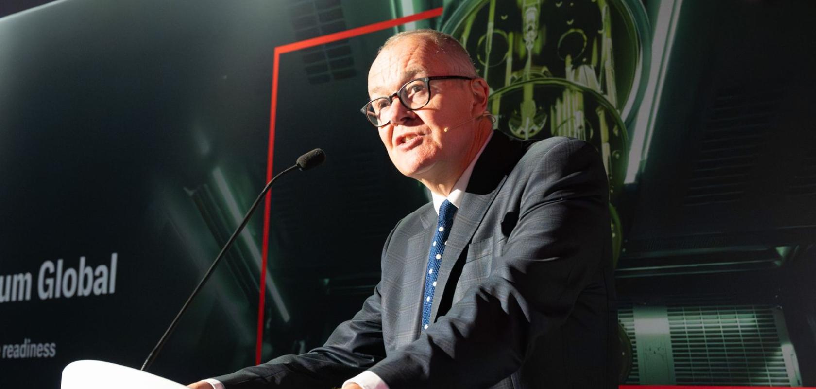 Lord Patrick Vallance speaking at Commercialising Quantum Global 2026