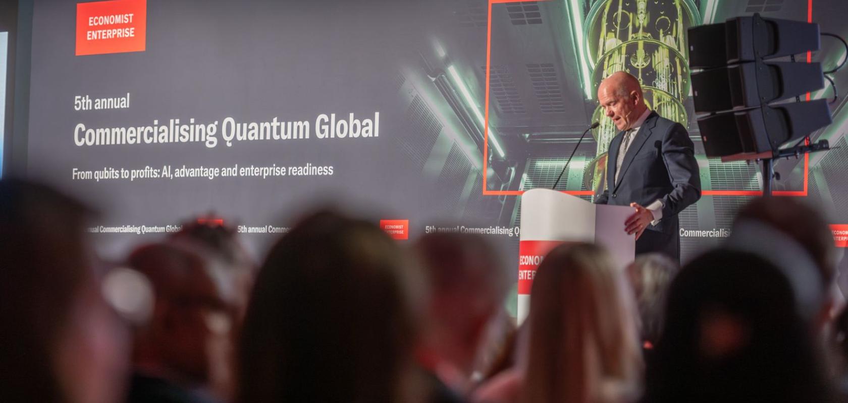 Lord William Hague speaking at Commercialising Quantum Global 2026