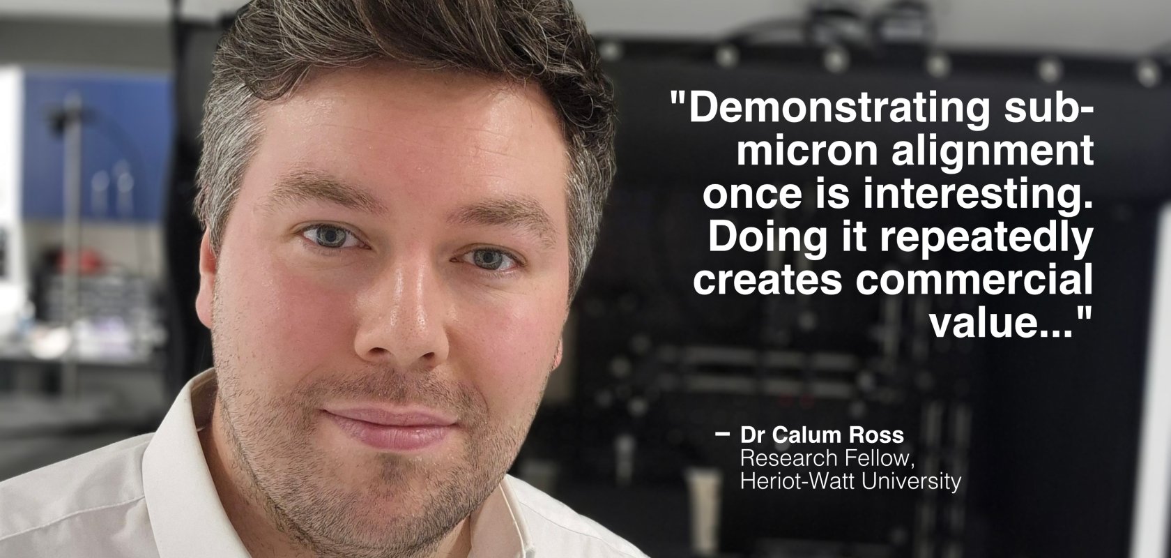Dr Calum Ross, Research Fellow at Heriot-Watt University