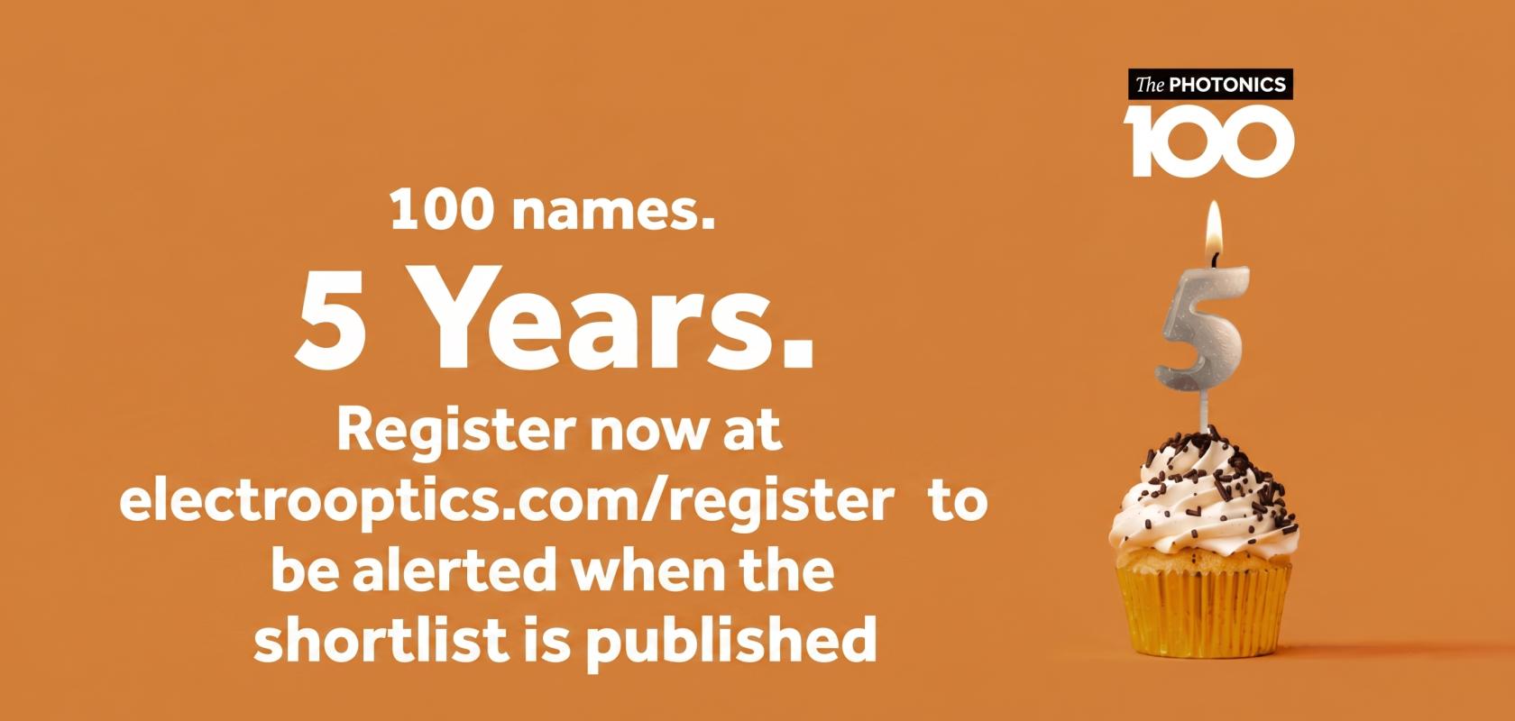 Photonics 100 Register now
