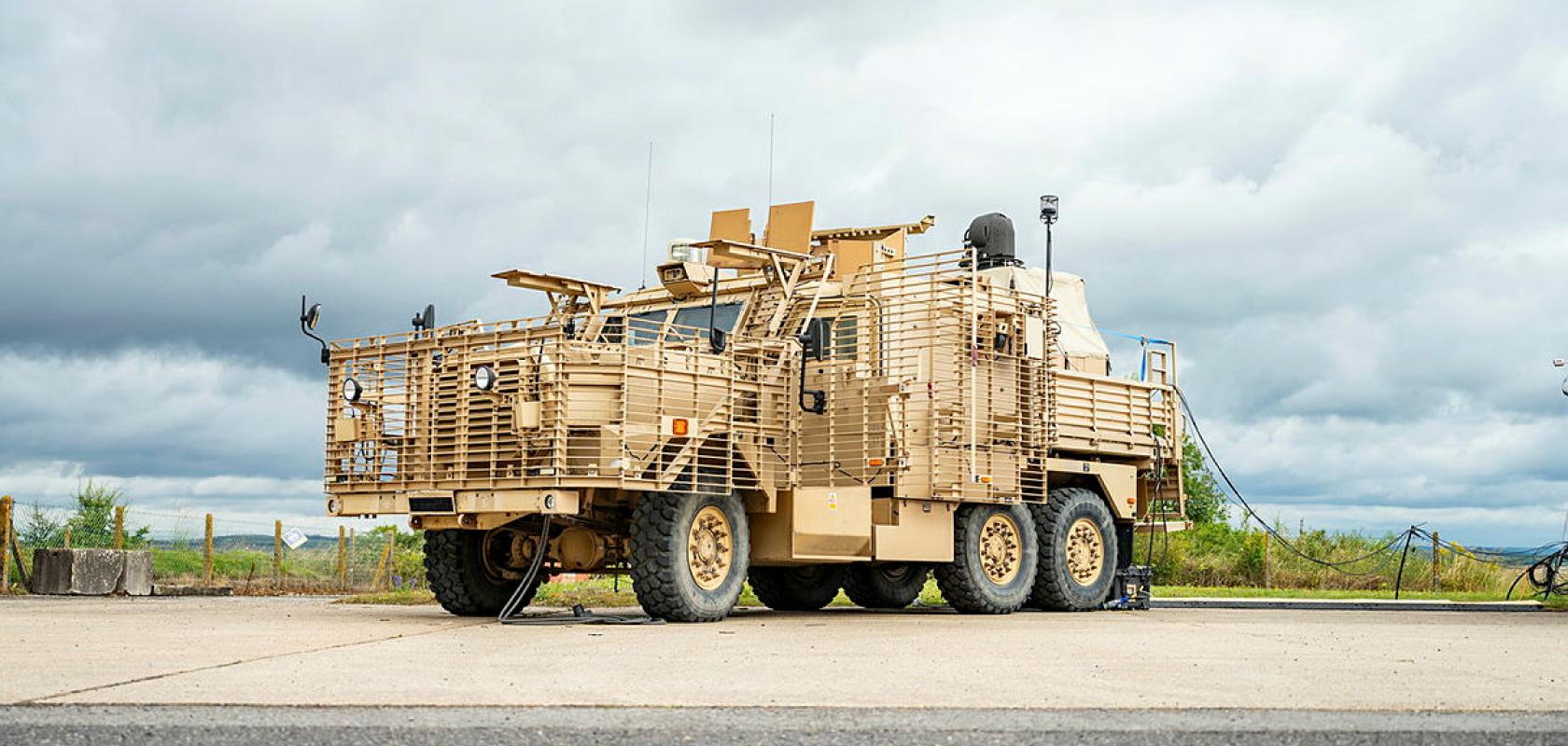 British Army Wolfhound armoured vehicle