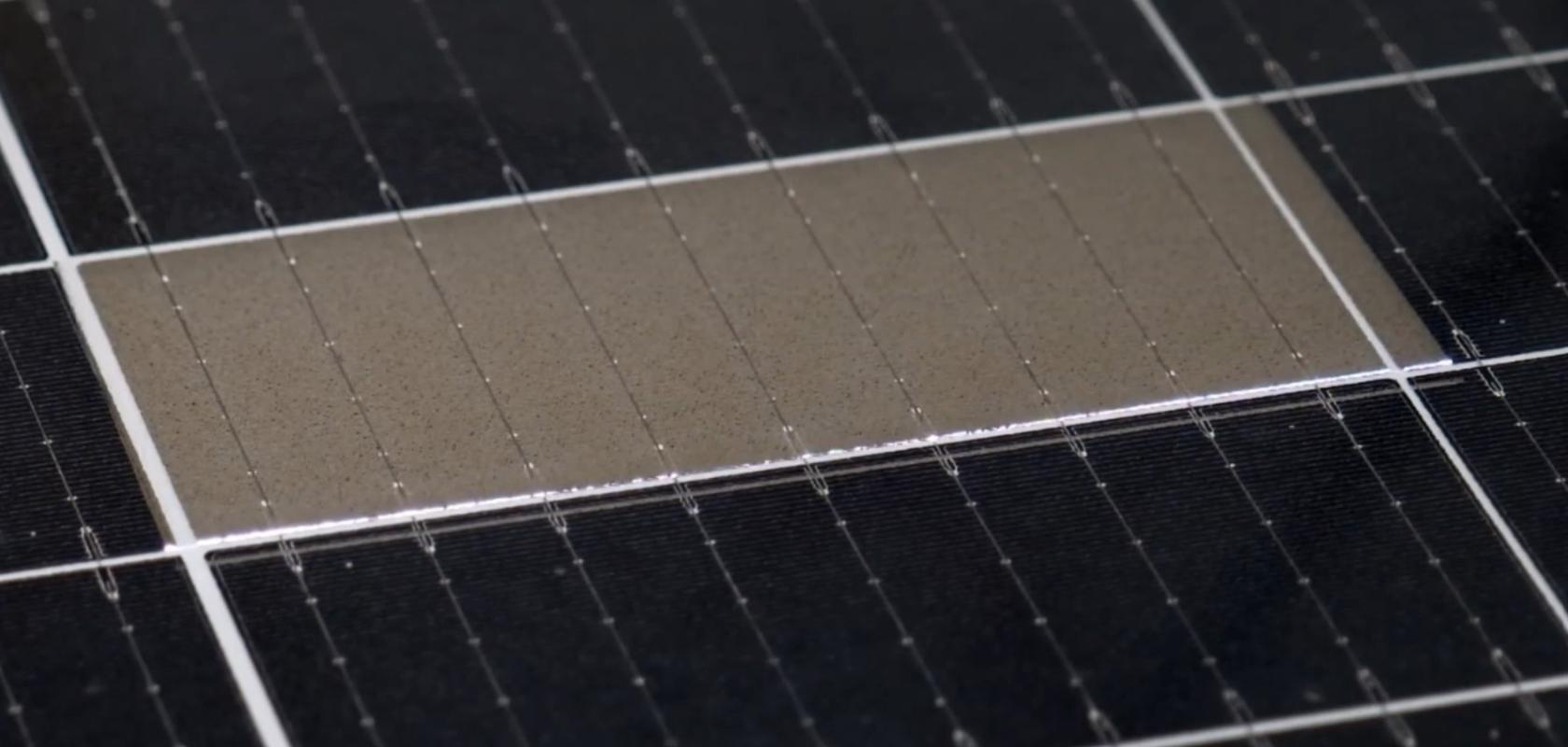 Laser processing of solar panel