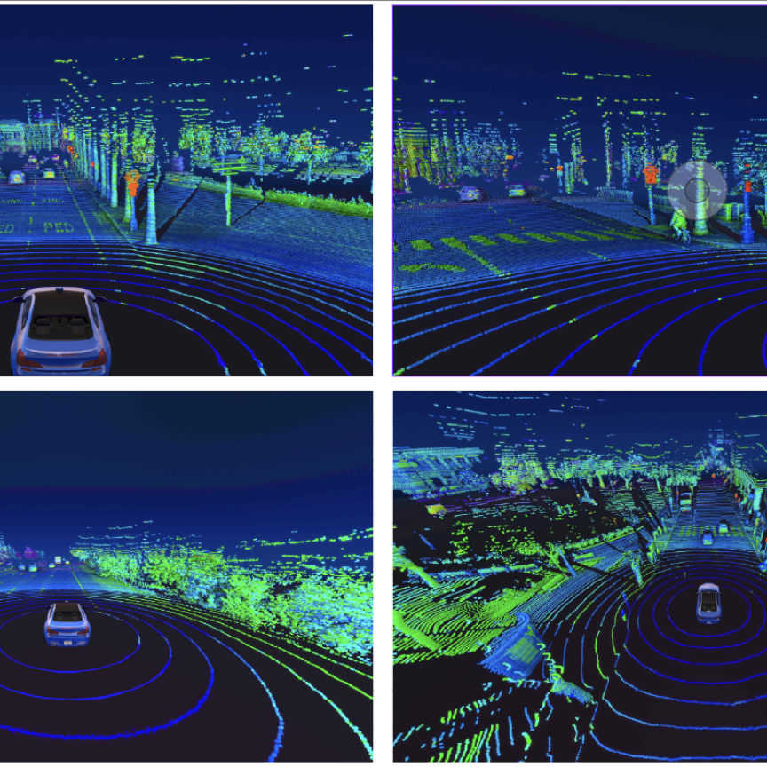 Automotive lidar scans