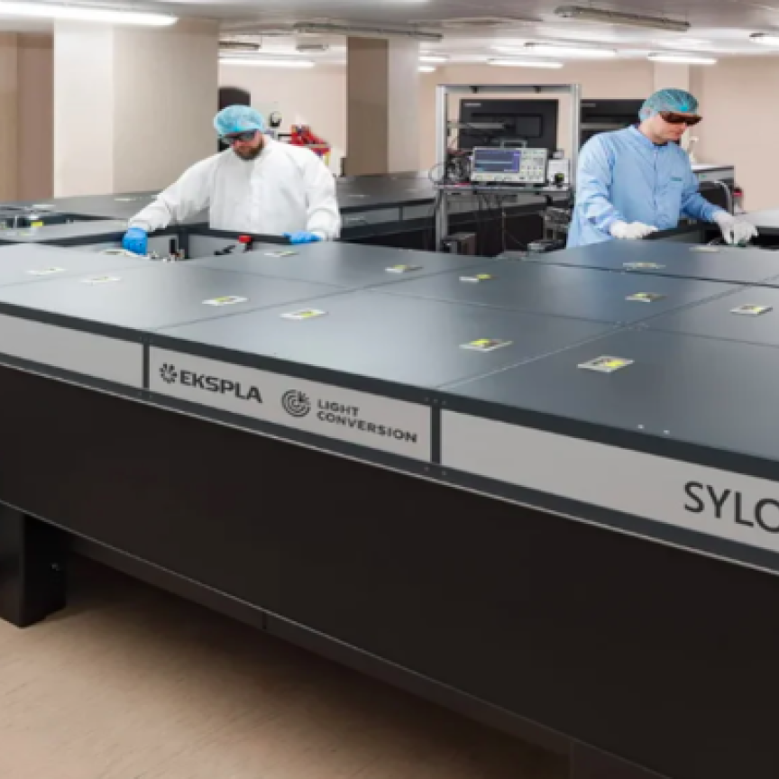 The high-intensity laser system SYLOS 3 in operation at ELI ALPS in Hungary Image: Light Conversion