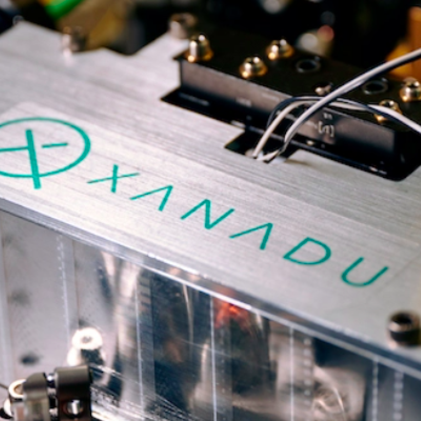 Xanadu notes that its technology's architecture is modular and capable of scaling to one million qubits through optical networking.(Image: Xanadu)