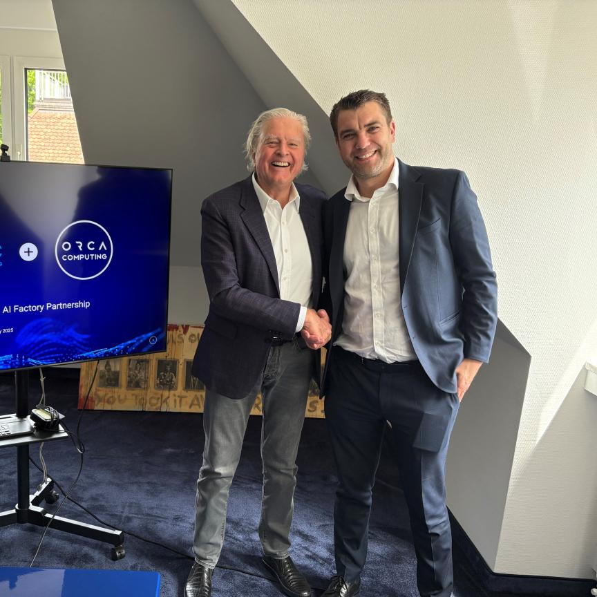 ParTec CEO, Bernhard Frohwitter (left) and ORCA Computing CEO, Richard Murray