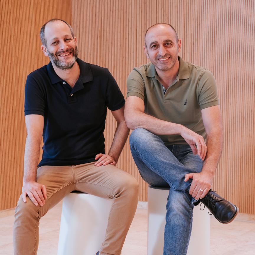 Teramount co-founders Hesham Taha and Avi Israel