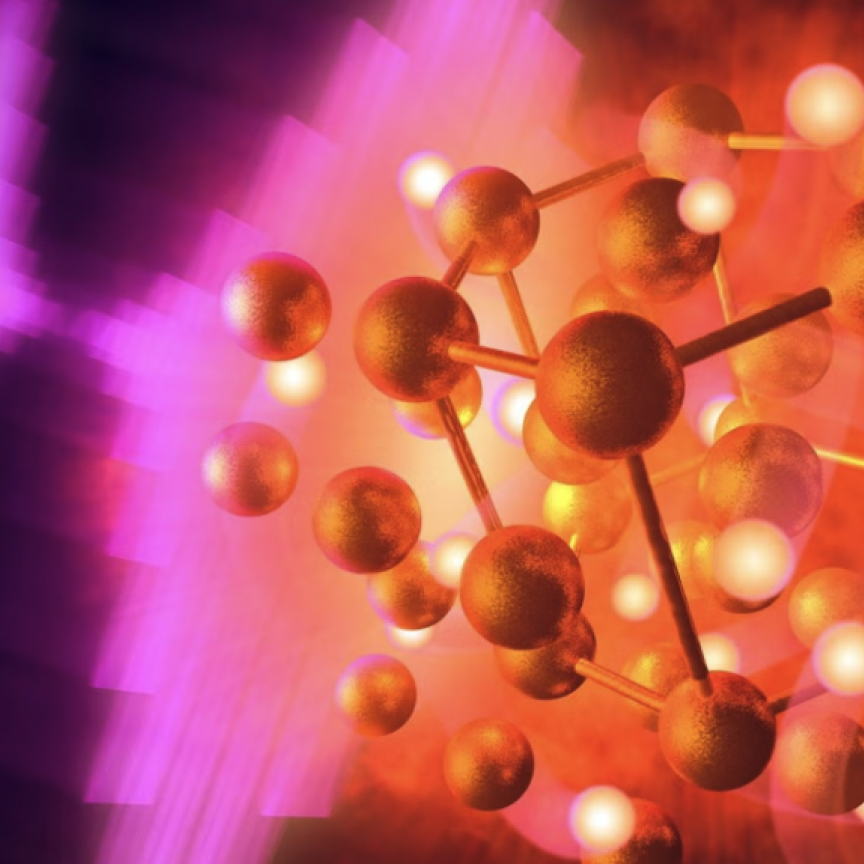 Illustration of gold hydride formation