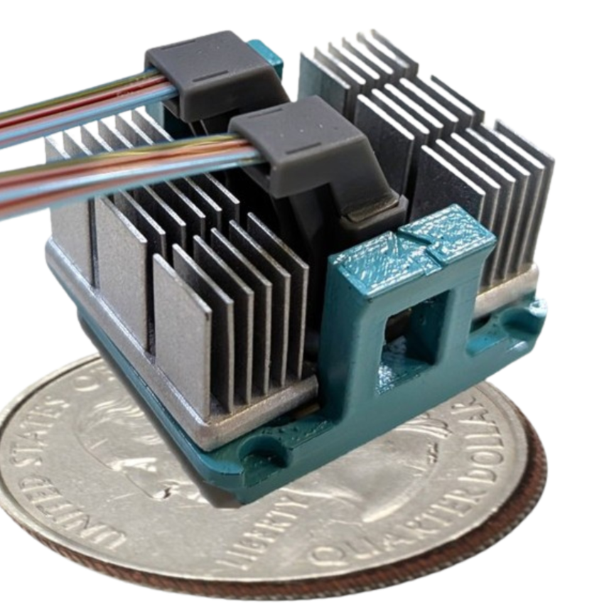 The PicoJool Terapod is a VCSEL-based parallel optical link