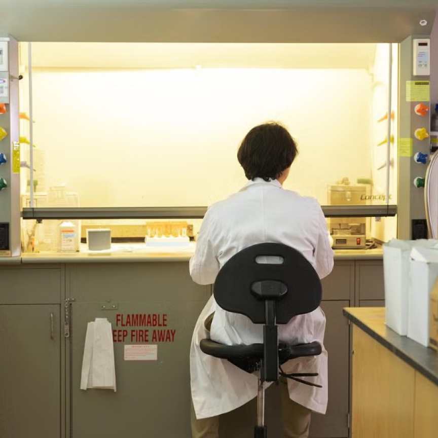 Researcher in a lab
