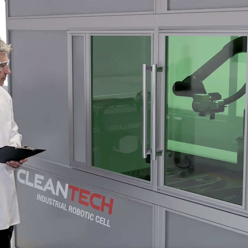 Laser Photonics’ CleanTech Industrial Robotic Cell 6040