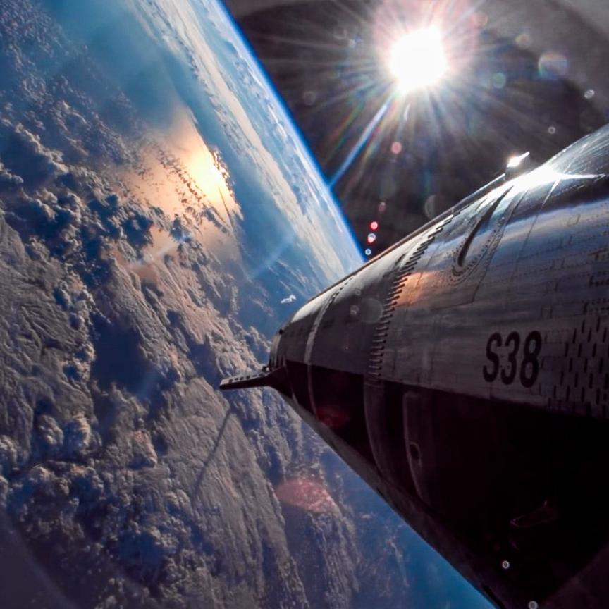 Satellite above Earth