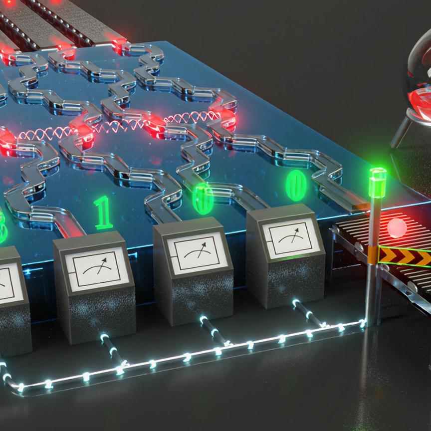 Below-threshold quantum error correction system from QuiX Quantum