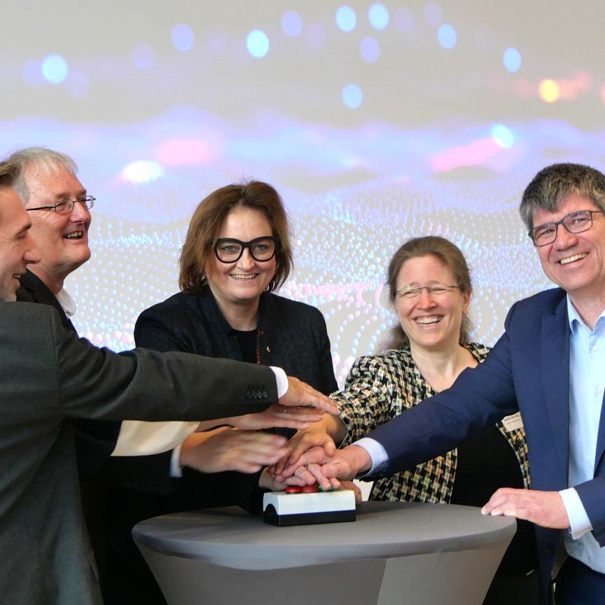 Prof Sebastian Pokutta, Dr Kathrin Rose, Prof Christof Schütte, Dr Ina Cyborra, Saskia Vormfelde and Prof Bernd Rech
