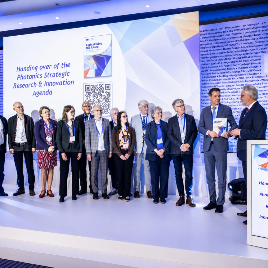 Photonics Partnership Annual Meeting 2026 speaker stage