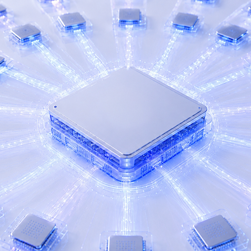 AI network representation in hyperscaler data centre