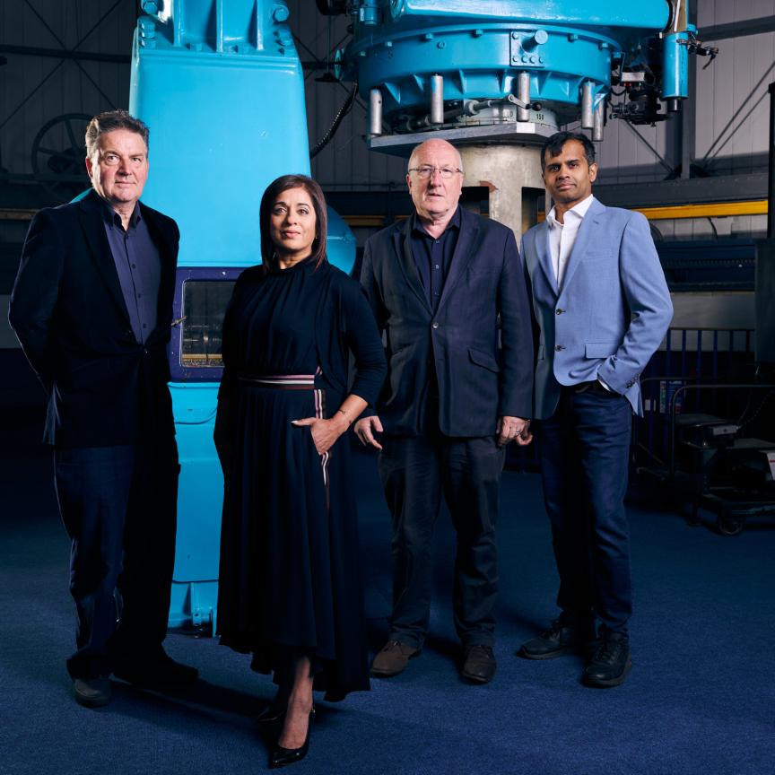 Singular Photonics founders Neil Finlayson, Shahida Imani, Robert Henderson and Aravind Venugopalan