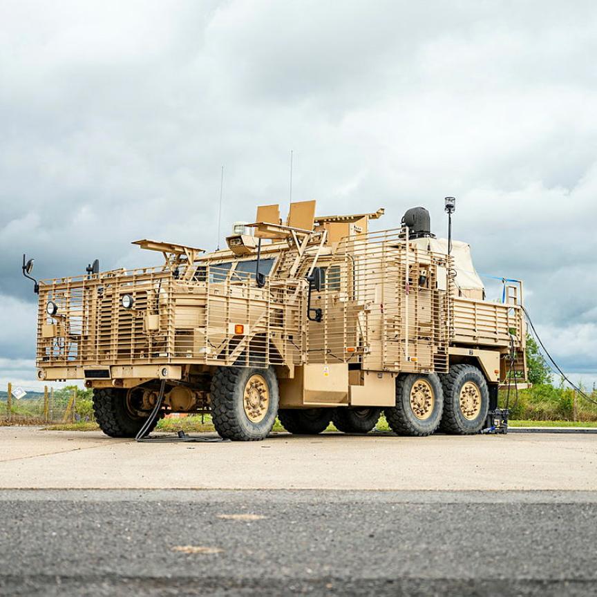 British Army Wolfhound armoured vehicle
