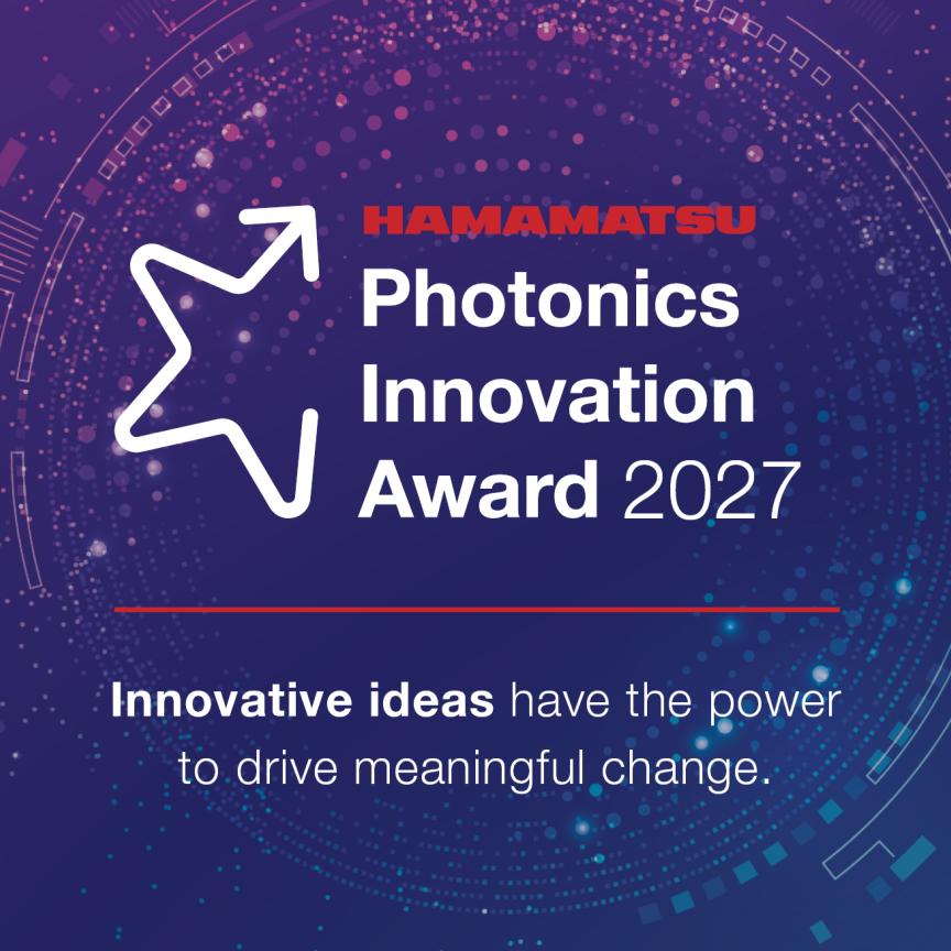Hamamatus Photonics Innovation Award 2027