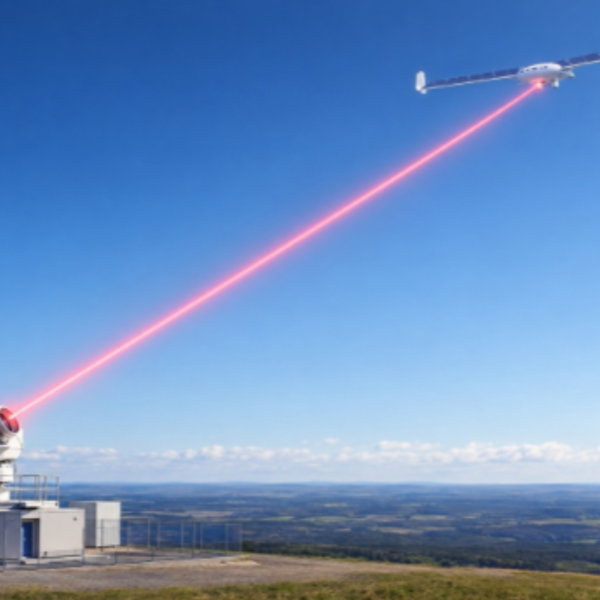 Laser power beaming demonstration