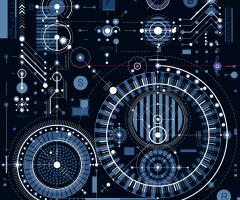 Data blueprint stock image