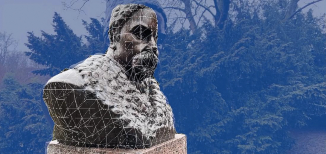 BackUp Ukraine has created hundreds of 3D models of artefacts, artwork and buildings for the public to explore virtually (Credit: BackUp Ukraine) An image of a bust preserved by BackUp Ukraine