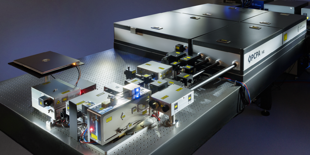 A high-power laser set-up